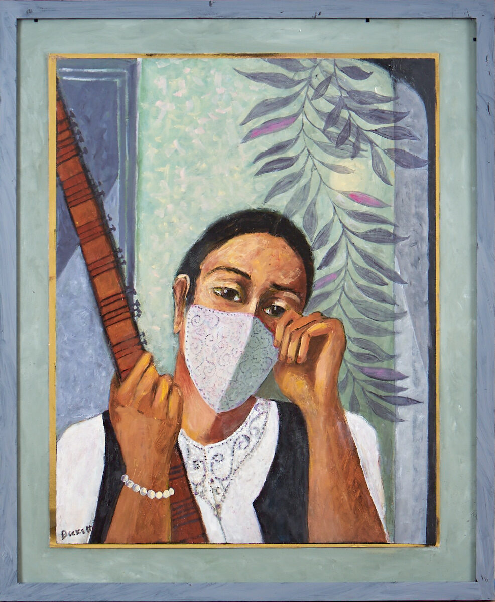 Evening Raga — Oils on board by Sarah Beckett