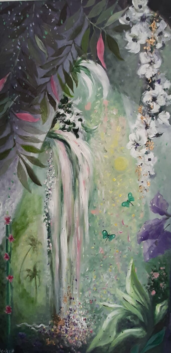 Misty Morning — Oils on board by Sarah Beckett