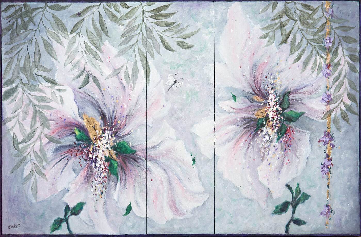Rejoice III — Oils on canvas (triptych) by Sarah Beckett