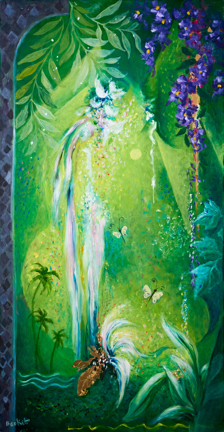 Sun Shiny Day — Oils on board by Sarah Beckett