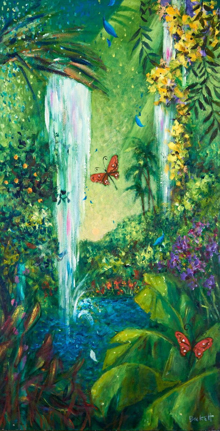 Water Music II — Oils on canvas by Sarah Beckett